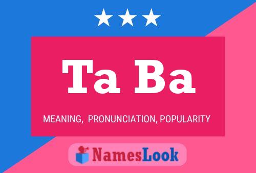 Ta Ba Name Poster