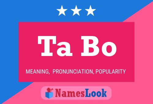 Ta Bo Name Poster