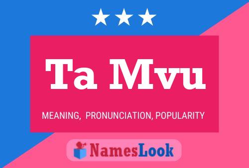 Ta Mvu Name Poster