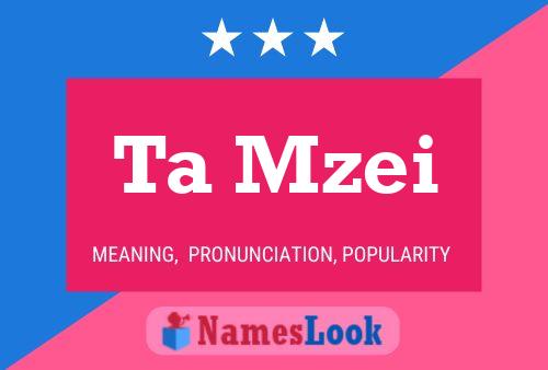 Ta Mzei Name Poster