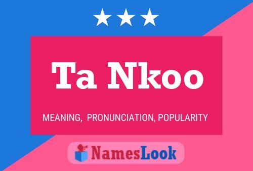 Ta Nkoo Name Poster