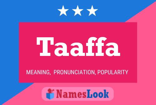 Taaffa Name Poster