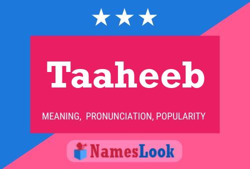 Taaheeb Name Poster