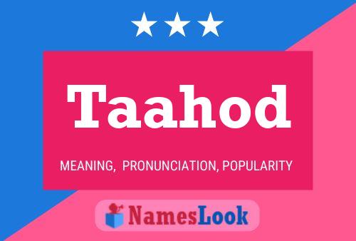 Taahod Name Poster