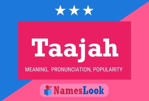 Taajah Name Poster