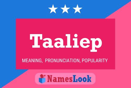 Taaliep Name Poster