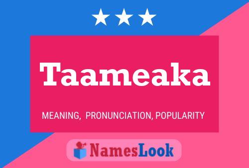 Taameaka Name Poster