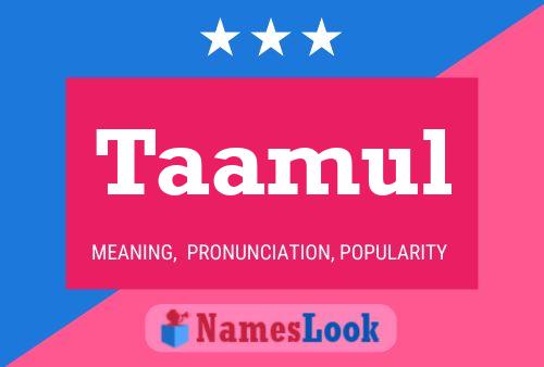 Taamul Name Poster