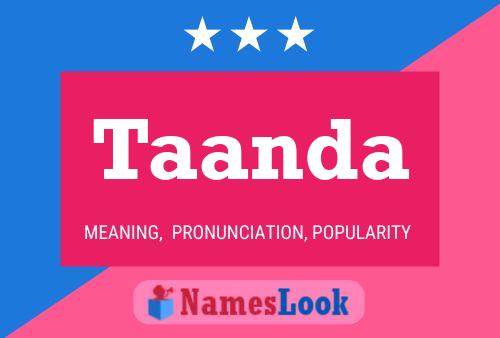 Taanda Name Poster