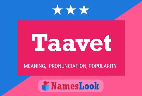 Taavet Name Poster