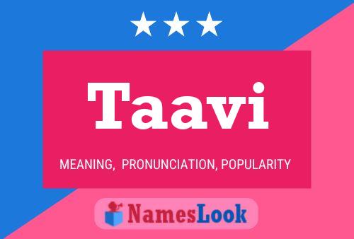 Taavi Name Poster