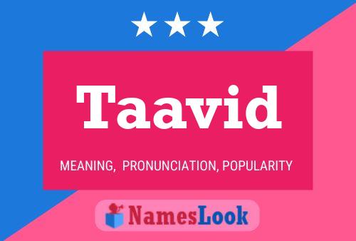 Taavid Name Poster