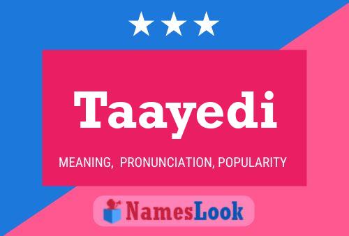 Taayedi Name Poster