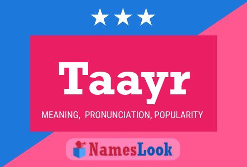 Taayr Name Poster