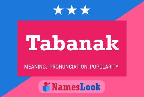 Tabanak Name Poster