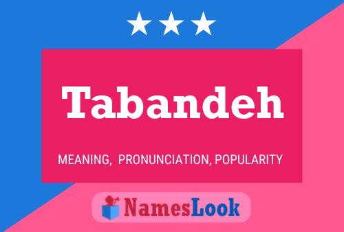 Tabandeh Name Poster