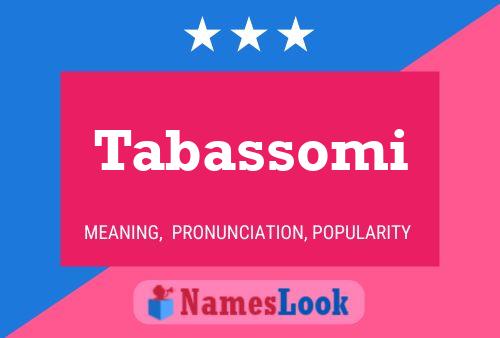 Tabassomi Name Poster