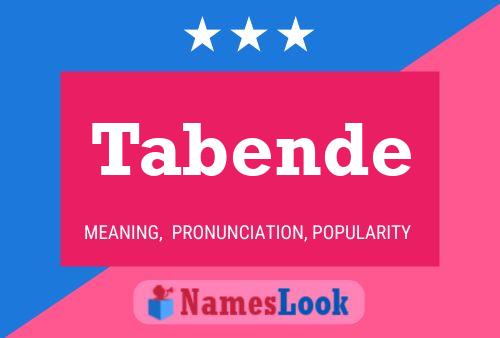 Tabende Name Poster