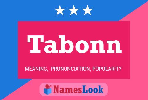 Tabonn Name Poster