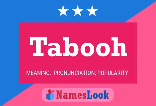 Tabooh Name Poster