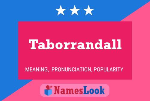 Taborrandall Name Poster