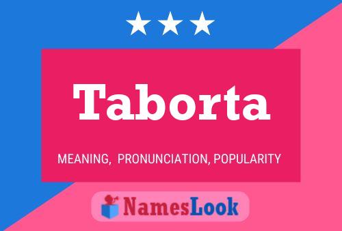 Taborta Name Poster