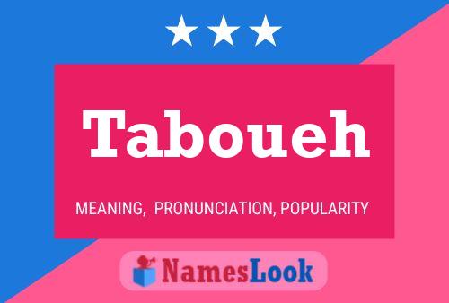 Taboueh Name Poster