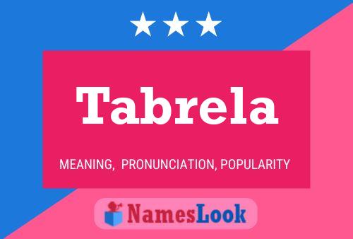 Tabrela Name Poster