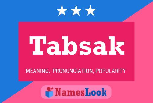 Tabsak Name Poster