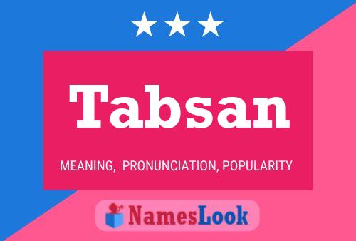 Tabsan Name Poster