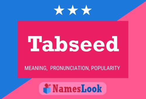 Tabseed Name Poster