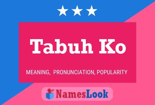 Tabuh Ko Name Poster