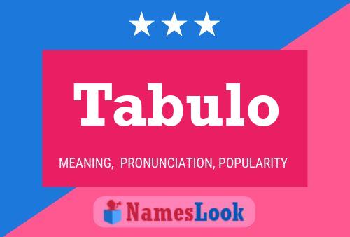 Tabulo Name Poster