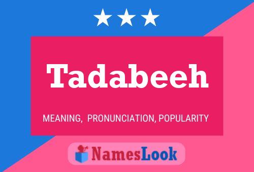 Tadabeeh Name Poster