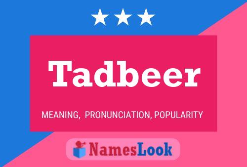 Tadbeer Name Poster