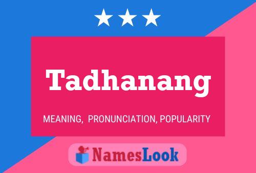 Tadhanang Name Poster