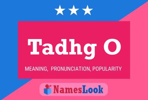 Tadhg O Name Poster