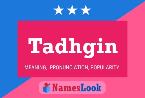 Tadhgin Name Poster