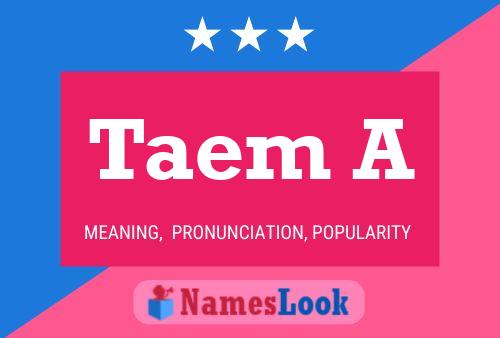 Taem A Name Poster