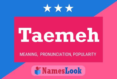 Taemeh Name Poster