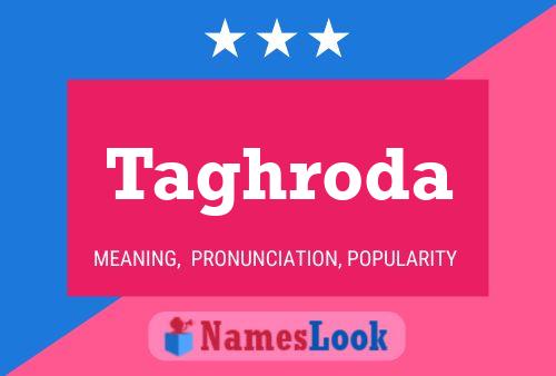 Taghroda Name Poster