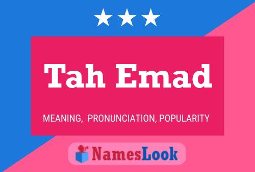 Tah Emad Name Poster