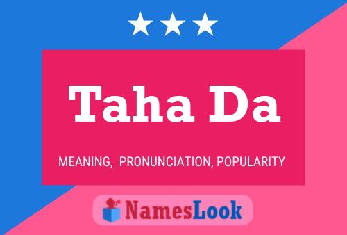 Taha Da Name Poster