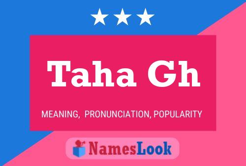 Taha Gh Name Poster