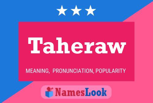 Taheraw Name Poster