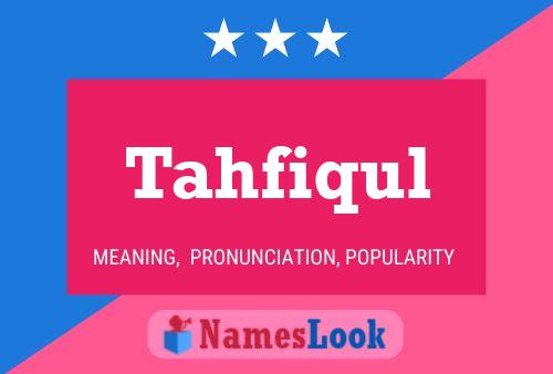 Tahfiqul Name Poster