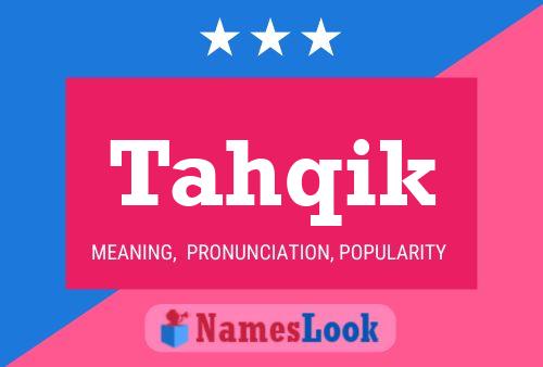 Tahqik Name Poster