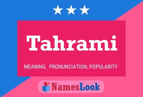 Tahrami Name Poster