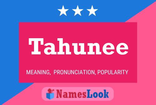 Tahunee Name Poster