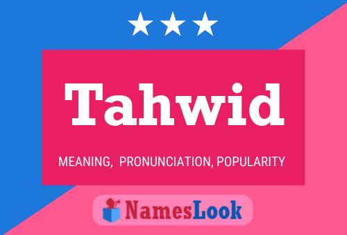 Tahwid Name Poster